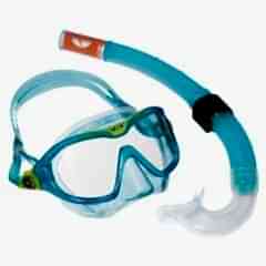 Aqualung Combo Mix Turkuaz Çocuk Maske Şnorkel Seti